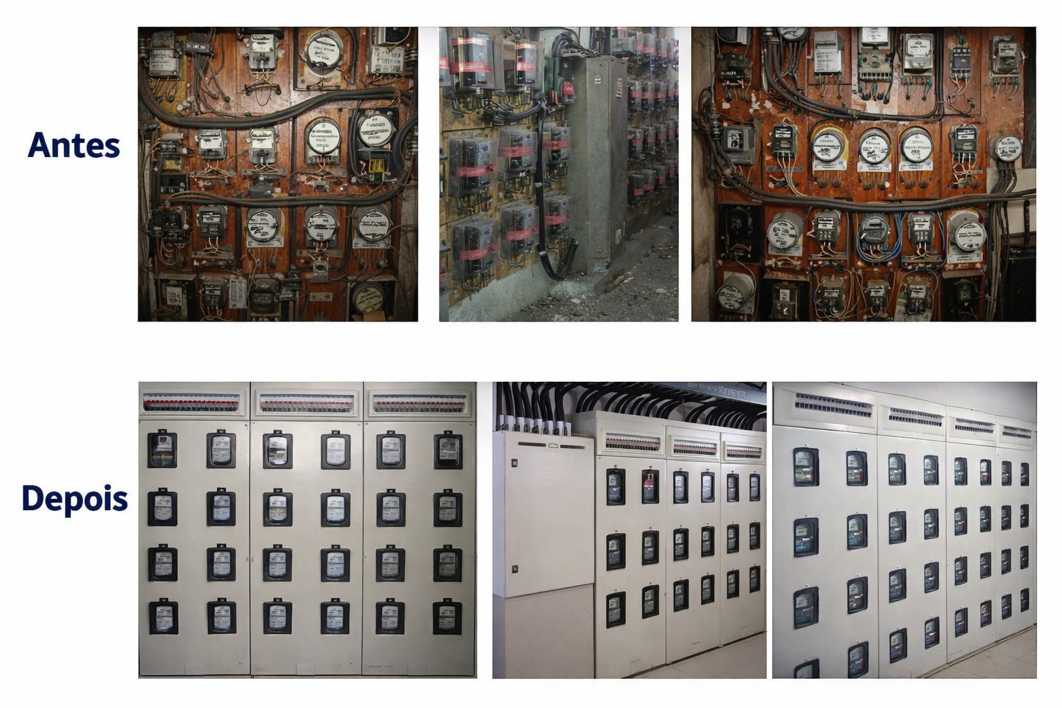 PC de Luz - Antes e Depois