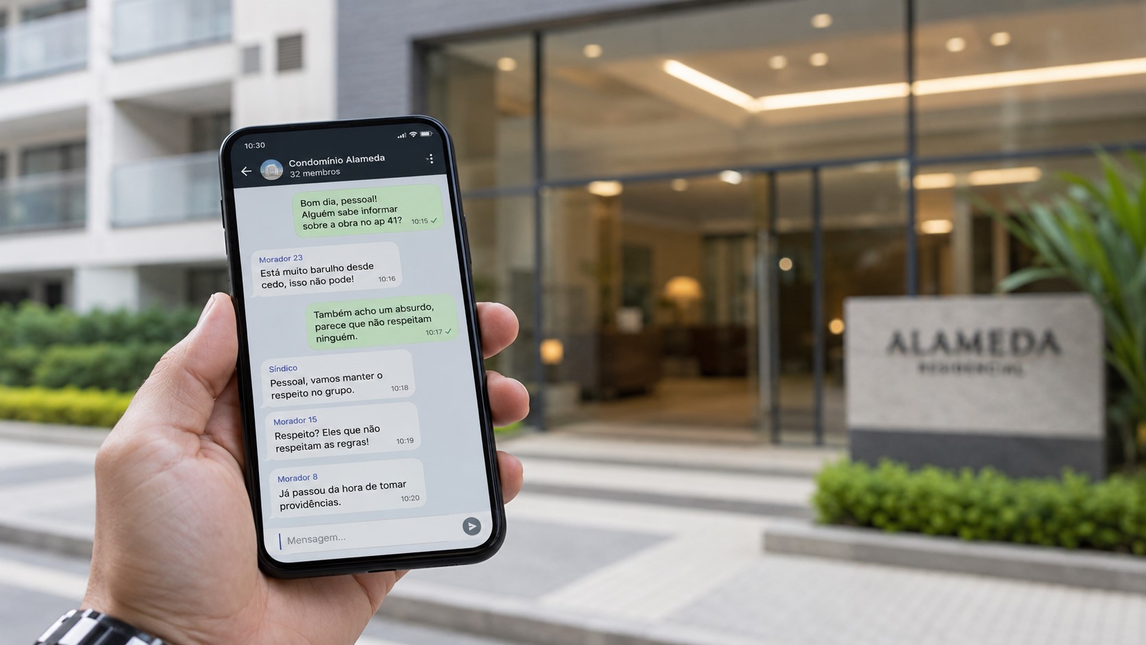 grupos WhatsApp em condomínios