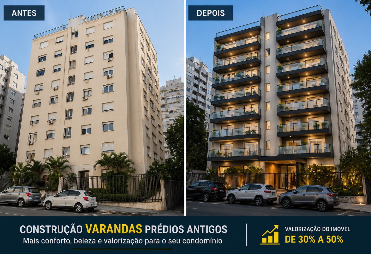 construção de varanda predial