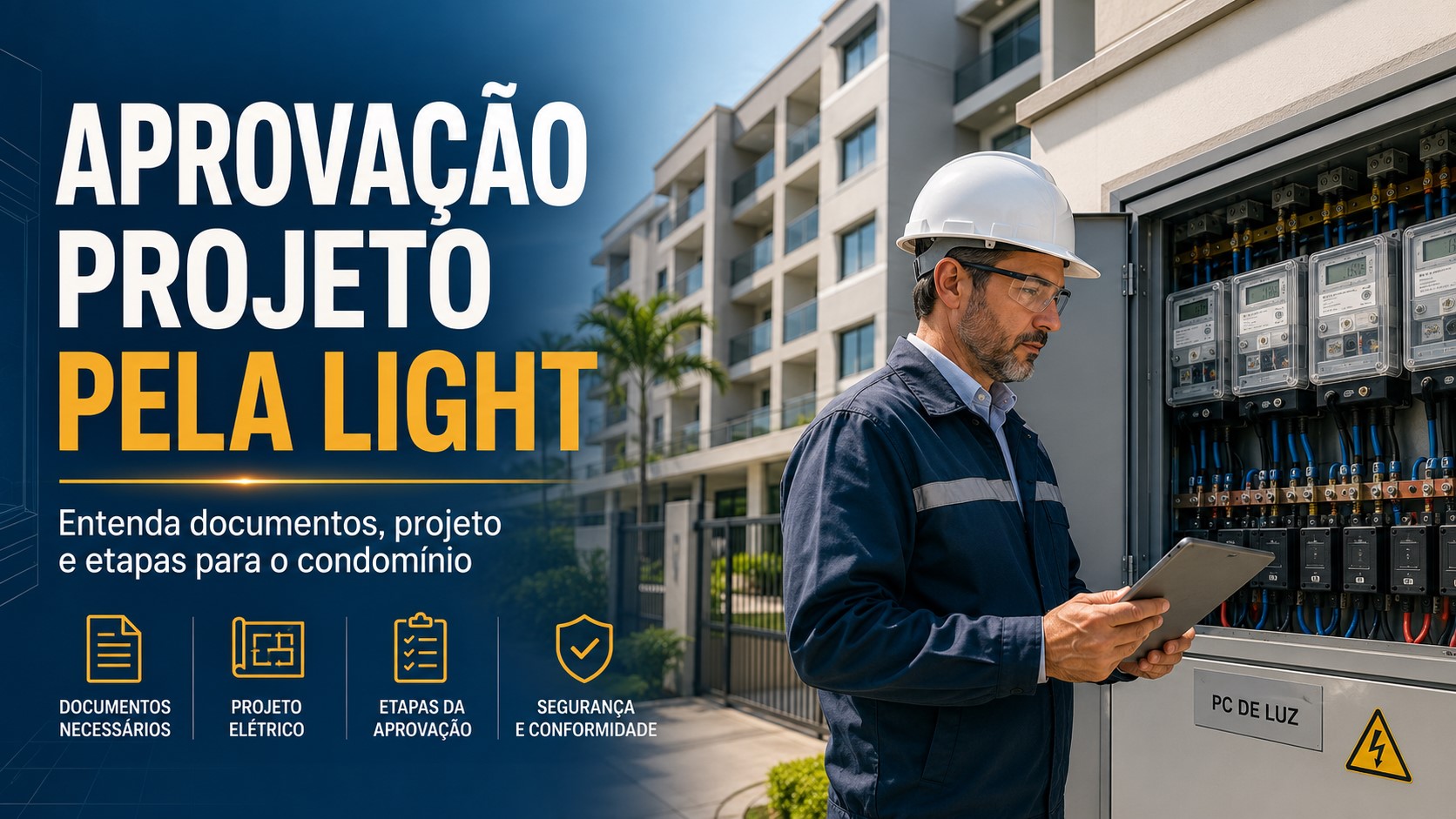aprovação projeto pela Light - reforma PC de Luz