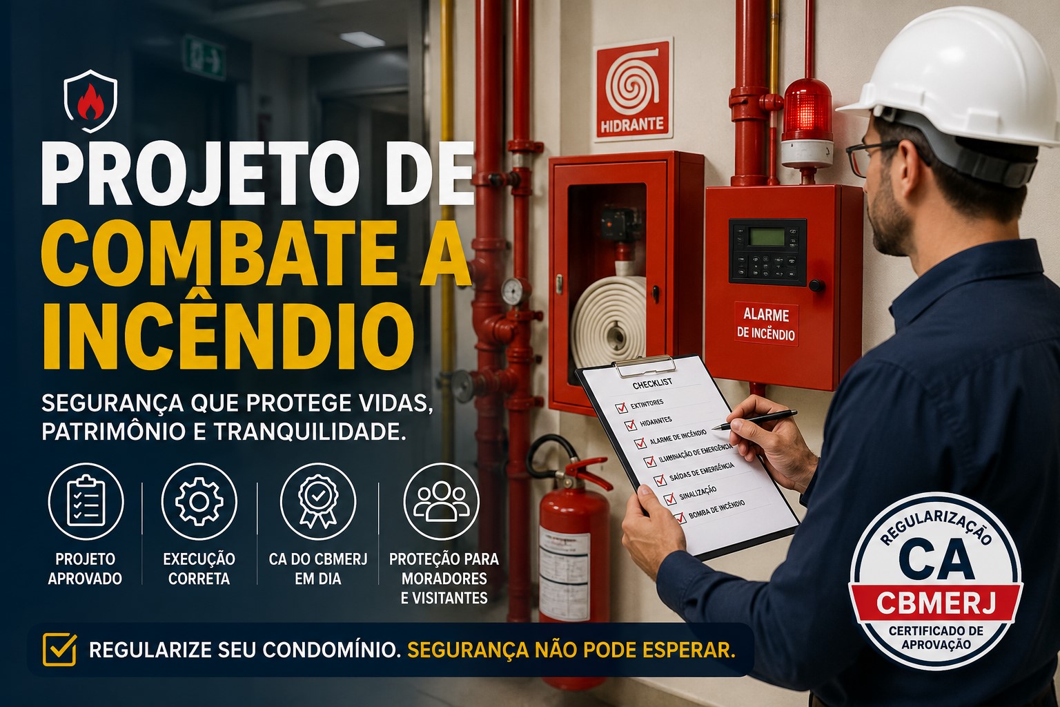 projeto de combate a incêndio RJ