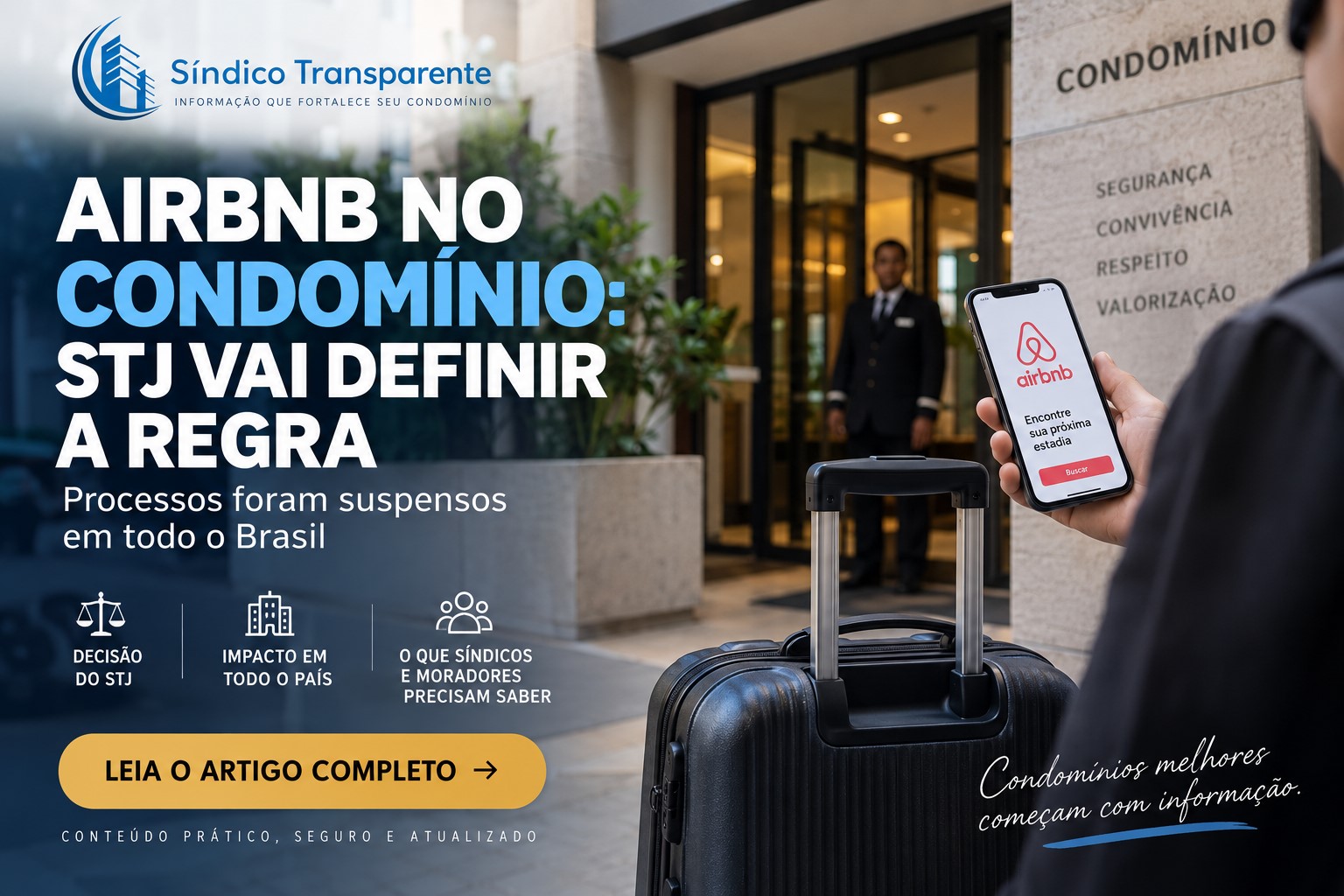 Airbnb em condomínio residencial