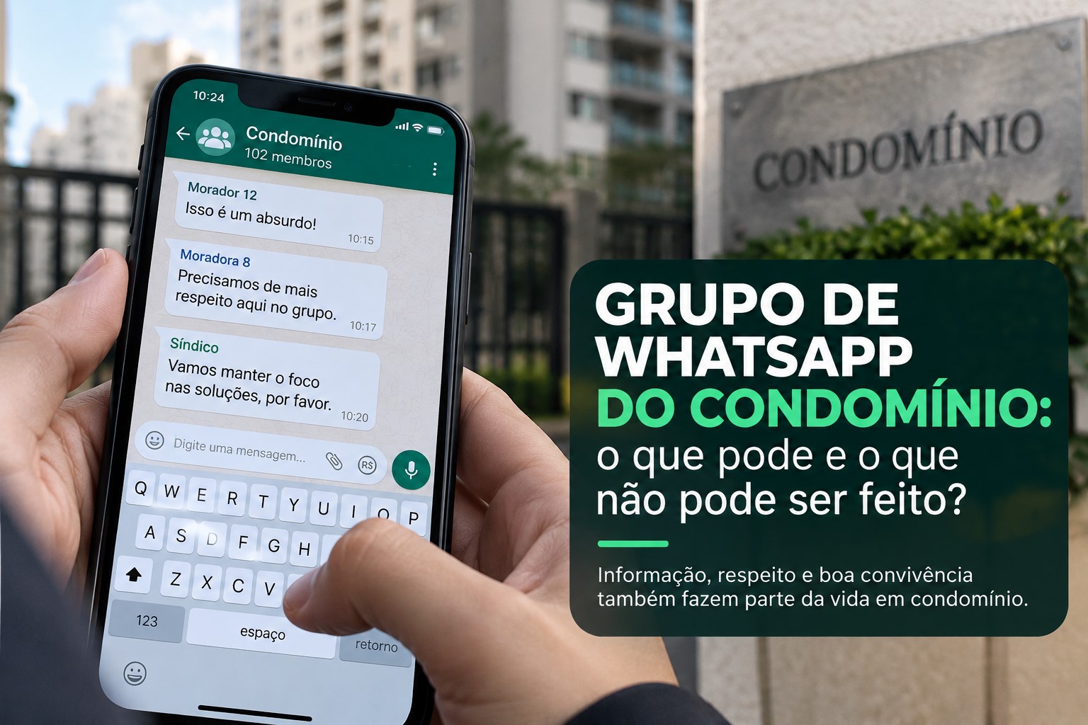 grupo WhatsApp do condomínio