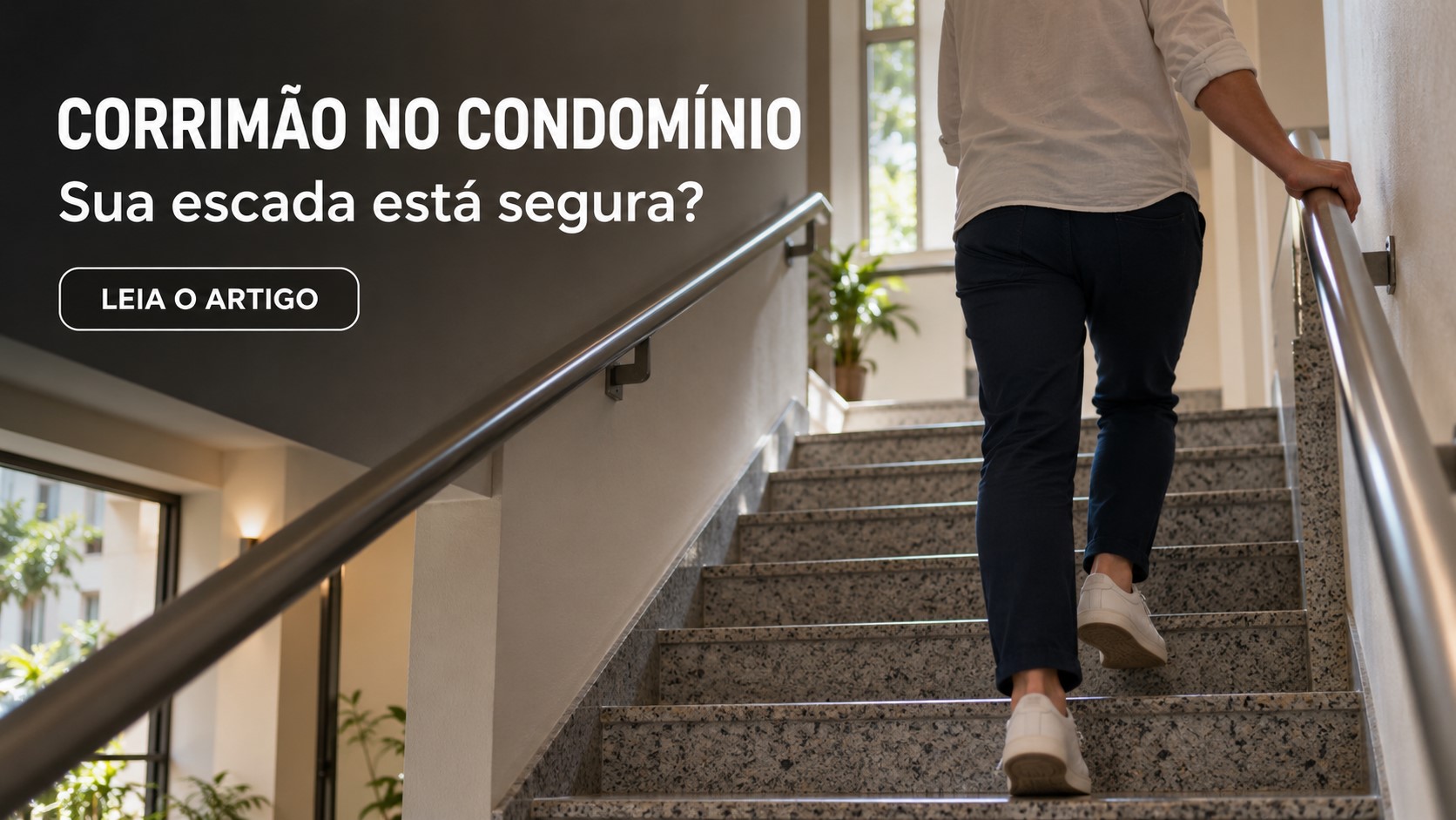 corrimão em escadas condominiais